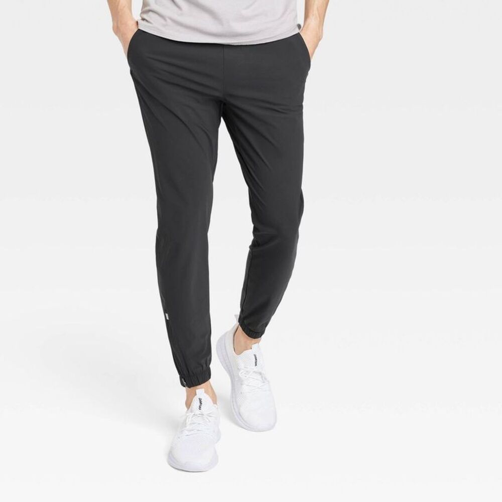 Men's Lightweight Tricot Jogger Pants - All In Motion Black M